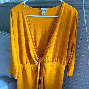 Yellow wrap dress from Target